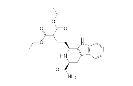 2-[2-[(1S,3S)-3-carbamoyl-2,3,4,9-tetrahydro-1H-$b-carbolin-1-yl]ethyl]malonic acid diethyl ester