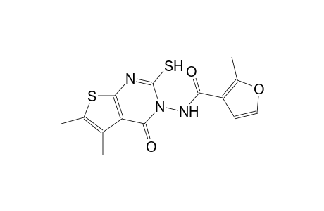 N-(5,6-dimethyl-4-oxo-2-sulfanylthieno[2,3-d]pyrimidin-3(4H)-yl)-2-methyl-3-furamide