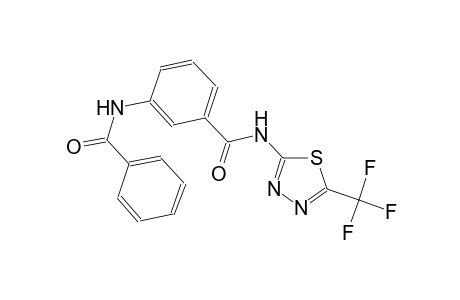benzamide, 3-(benzoylamino)-N-[5-(trifluoromethyl)-1,3,4-thiadiazol-2-yl]-