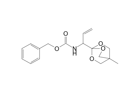 1-[N-(Benzyloxycarbonyl)-(1S)-1-amino-2-propene]-4-methyl-2,6,7-trioxabicyclo[2.2.2]octane [Cbz-L-Gly(-CH=CH2)-OBO ester]