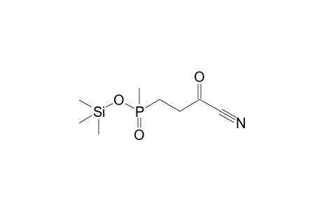 Trimethylsilyl (methyl)[2'-(cyanocarbonyl)ethyl]phosphinate