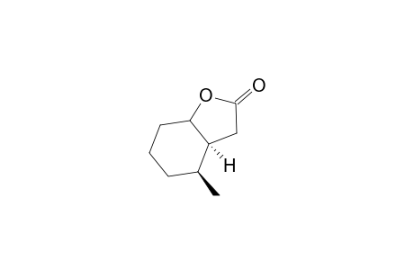 7-.alpha.-Methyl-(3a.alpha.,7a.beta.)-hexahydro-2(3H)-benzofuranone