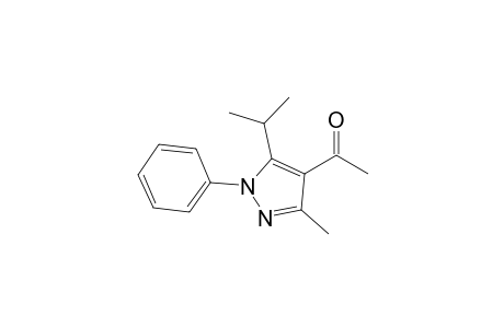 1-(3-Methyl-1-phenyl-5-propan-2-yl-4-pyrazolyl)ethanone