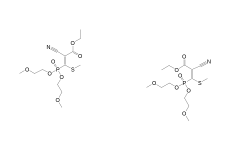 ETHYL-2-CYANO-3-METHYLTHIO-3-[DI-(2-METHOXYETHOXY)-PHOSPHONYL]-ACRYLATE