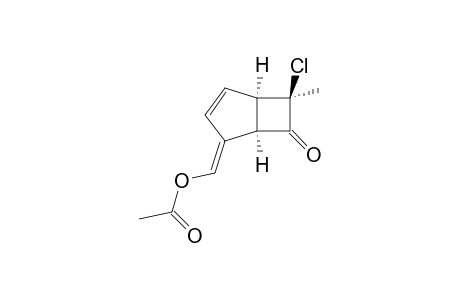 (1R*,5R*,6R*)-Acetic acid (6-chloro-6-methyl-7-oxobicyclo[3.2.0]hept-3-en-2-ylidene)methyl ester