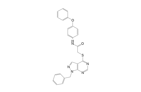 2-[(1-benzyl-1H-pyrazolo[3,4-d]pyrimidin-4-yl)sulfanyl]-N-(4-phenoxyphenyl)acetamide