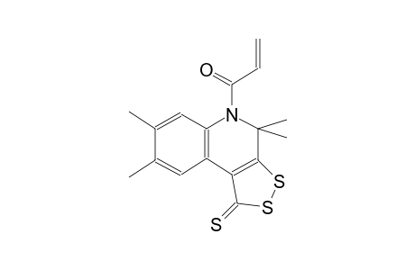 1H-[1,2]dithiolo[3,4-c]quinoline-1-thione, 4,5-dihydro-4,4,7,8-tetramethyl-5-(1-oxo-2-propenyl)-