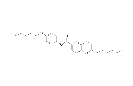 (4-hexoxyphenyl) 2-hexyl-3,4-dihydro-2H-chromene-6-carboxylate