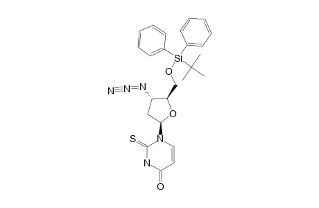 1-(3-AZIDO-5-O-TERT.-BUTYLDIPHENYLSILYL-2,3-DIDEOXY-BETA-D-ERYTHRO-PENTOFURANOSYL)-2-THIOURACIL