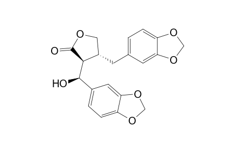 (3S,4R)-3-[(S)-1,3-benzodioxol-5-yl(hydroxy)methyl]-4-(1,3-benzodioxol-5-ylmethyl)-2-oxolanone
