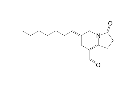 (6E)-6-heptylidene-3-keto-1,2,5,7-tetrahydroindolizine-8-carbaldehyde