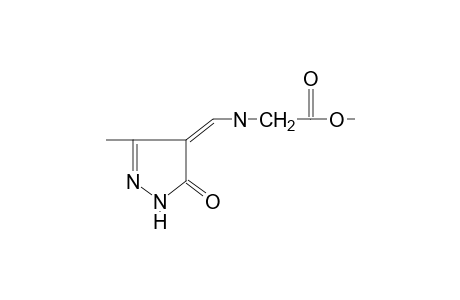N-[(3-METHYL-5-OXO-2-PYRAZOLIN-4-YLIDENE)METHYL]GLYCINE, METHYL ESTER
