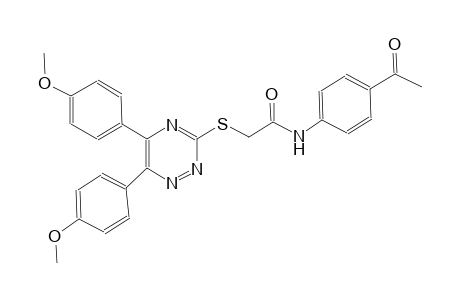 acetamide, N-(4-acetylphenyl)-2-[[5,6-bis(4-methoxyphenyl)-1,2,4-triazin-3-yl]thio]-