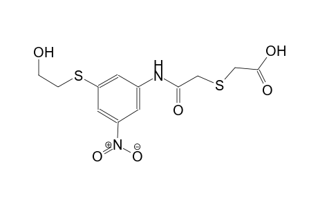 [(2-{3-[(2-hydroxyethyl)sulfanyl]-5-nitroanilino}-2-oxoethyl)sulfanyl]acetic acid