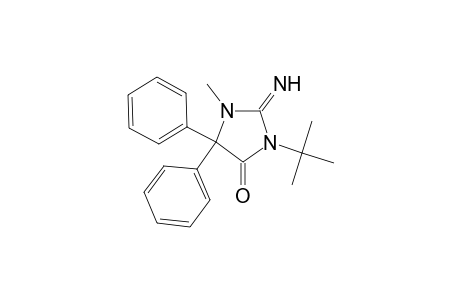 4-Imidazolidinone, 3-(1,1-dimethylethyl)-2-imino-1-methyl-5,5-diphenyl-