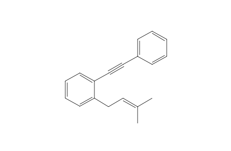 1-(3-Methylbut-2-enyl)-2-(2-phenylethynyl)benzene