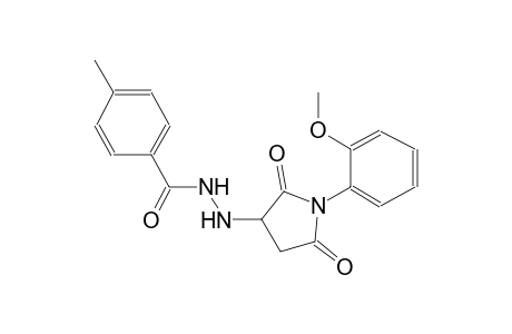 N'-[1-(2-methoxyphenyl)-2,5-dioxo-3-pyrrolidinyl]-4-methylbenzohydrazide