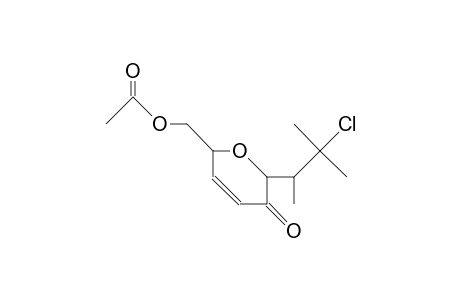 (R)-1-(3-Chloro-3-methyl-2-butyl) C-6-O-acetyl-1,2,3,4-tetradeoxy-D-gluco-hex-3-en-2-ono-pyranoside