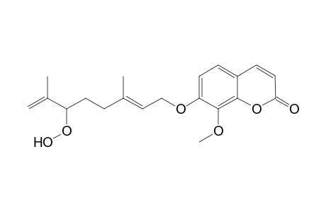 Peroxyschinallylol [7-(3',7'-dimethoxy-6'-hydroperoxyocta-2',7'-dienyloxy)-8-methoxycoumarin]