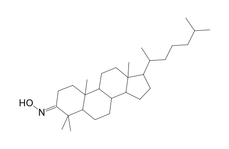 Cholestan-3-one, 4,4-dimethyl-, oxime, (5.alpha.)-
