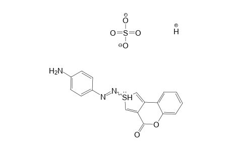 (4H)-2-(p-Aminophenylazo)thieno[3,4-c]chromen-4-one hydrogen sulfate