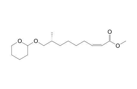 (Z,8R)-8-methyl-9-(2-oxanyloxy)-2-nonenoic acid methyl ester