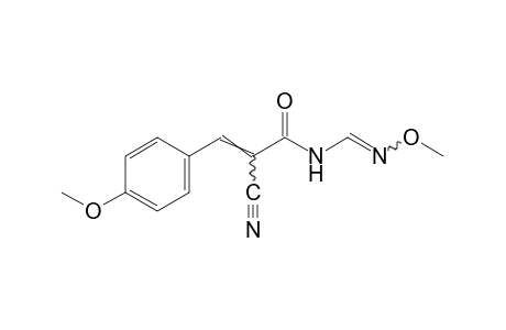 alpha-cyano-N-formyl-p-methoxycinnamamide, N-(O-methyloxime)