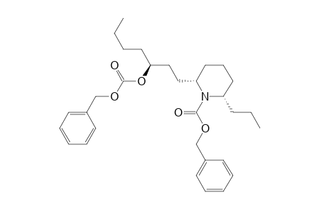 1-Piperidinecarboxylic acid, 2-[3-[[(phenylmethoxy)carbonyl]oxy]hept yl]-6-propyl-, phenylmethyl ester, [2.alpha.(S*),6.alpha.]-(.+-.)-