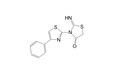 2-imino-3-(4-phenyl-1,3-thiazol-2-yl)-1,3-thiazolidin-4-one