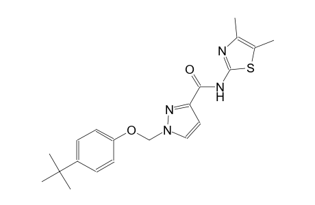 1-[(4-tert-butylphenoxy)methyl]-N-(4,5-dimethyl-1,3-thiazol-2-yl)-1H-pyrazole-3-carboxamide
