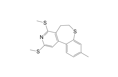 Benzothiepino[4,5-c]pyridine, 5,6-dihydro-9-methyl-2,4-bis(methylthio)-