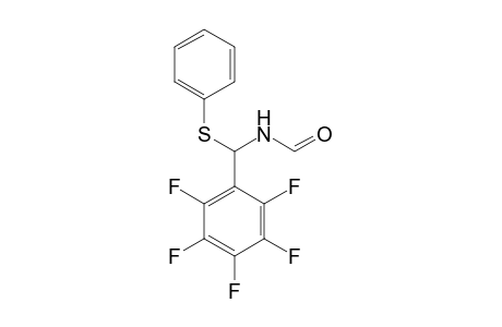 N-[Pentafluorophenyl(phenylsulfanyl)methyl]formamide