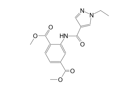 dimethyl 2-{[(1-ethyl-1H-pyrazol-4-yl)carbonyl]amino}terephthalate