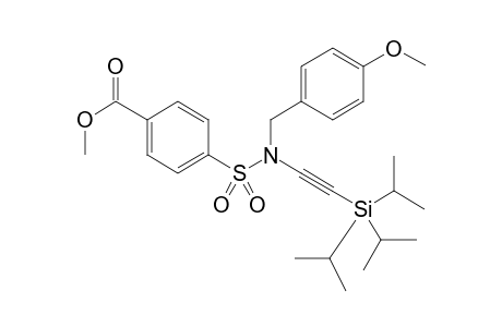 Methyl 4-(N-(4-methoxybenzyl)-N-((triisopropylsilyl)ethynyl)sulfamoyl)benzoate