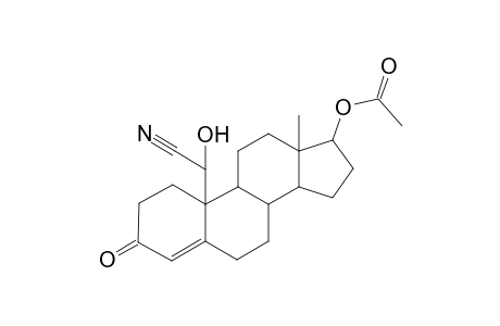 Acetic acid, 10-(cyanohydroxymethyl)-13-methyl-3-oxo-2,3,6,7,8,9,10,11,12,13,14,15,16,17-tetradecahydro-1H-cyclopenta[a]phenanthrene