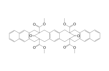Tetramethyl syn-benzo[1,2-h;4,5-h']bis(naphtho[2,3-c]bicyclo[4.4.1]undeca-3,8-diene-11-one)-7,11,20,24-tetracarboxylate