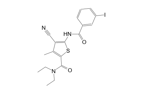 4-cyano-N,N-diethyl-5-[(3-iodobenzoyl)amino]-3-methyl-2-thiophenecarboxamide