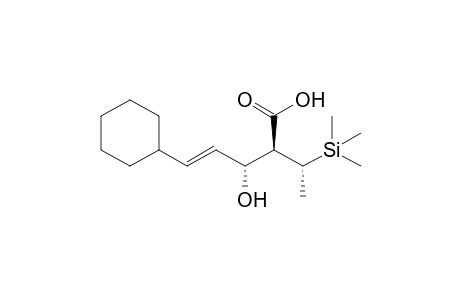 (E,2S,3R)-5-cyclohexyl-3-hydroxy-2-[(1R)-1-trimethylsilylethyl]-4-pentenoic acid