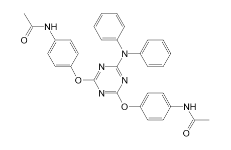 N-[4-[[4-(4-acetamidophenoxy)-6-(diphenylamino)-1,3,5-triazin-2-yl]oxy]phenyl]ethanamide