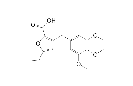 3-(3,4,5-Trimethoxybenzyl)-5-ethyl-2-furoic acid