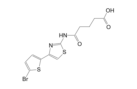 5-{[4-(5-bromo-2-thienyl)-1,3-thiazol-2-yl]amino}-5-oxopentanoic acid