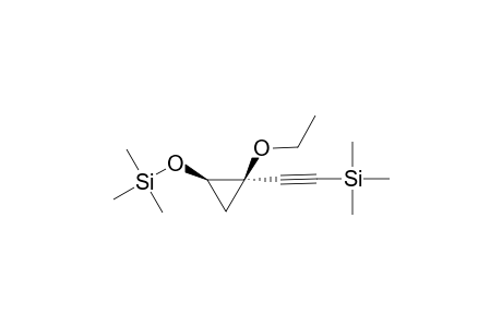 (R,R)-2-Ethoxy-1-(trimethylsilyloxy)-1-(2-trimethylsilylethynyl)cyclopropane