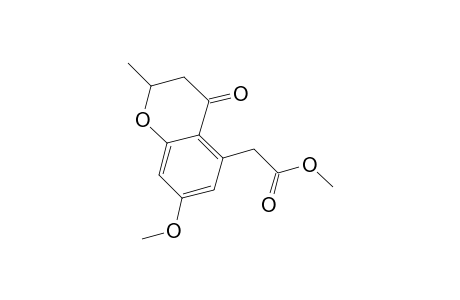 2H-1-Benzopyran-5-acetic acid, 3,4-dihydro-7-methoxy-2-methyl-4-oxo-, methyl ester