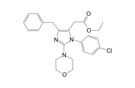 Ethyl 2-(4-Benzyl-1-(4-chlorophenyl)-2-morpholino-1H-imidazol-5-yl)acetate