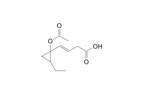 (E)-4-(1-Acetoxy-2-ethylcyclopropyl)but-3-enoic acid