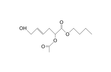 2-Acetoxy-6-hydroxy-4-hexenoic acid, butyl ester