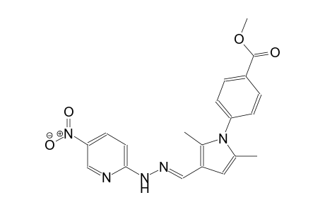 methyl 4-(2,5-dimethyl-3-{(E)-[(5-nitro-2-pyridinyl)hydrazono]methyl}-1H-pyrrol-1-yl)benzoate