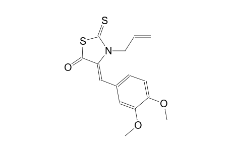 (4Z)-3-allyl-4-(3,4-dimethoxybenzylidene)-2-thioxo-1,3-thiazolidin-5-one