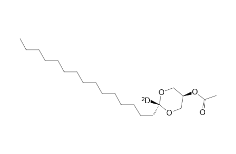 trans-2-deutero-2-pentadecyl-5-acetoxy-1,3-dioxane
