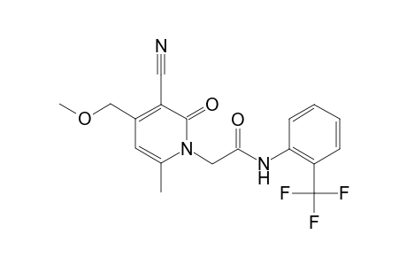 2-[3-cyano-2-keto-4-(methoxymethyl)-6-methyl-1-pyridyl]-N-[2-(trifluoromethyl)phenyl]acetamide